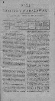 Monitor Warszawski 1827, nr 211