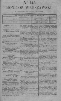 Monitor Warszawski 1825, nr 145