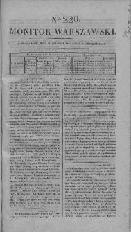 Monitor Warszawski 1827, nr 220