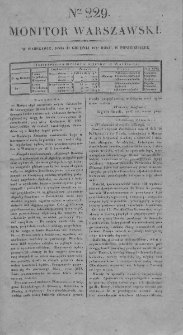 Monitor Warszawski 1827, nr 229