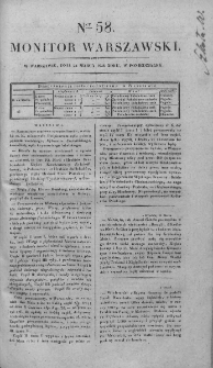 Monitor Warszawski 1828, nr 58