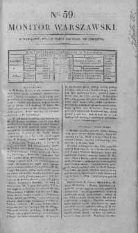 Monitor Warszawski 1828, nr 59