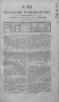 Monitor Warszawski 1828, nr 62