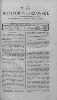 Monitor Warszawski 1828, nr 73