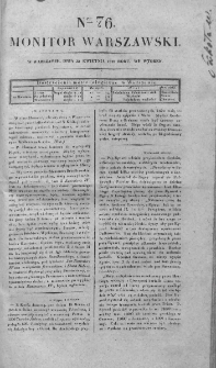 Monitor Warszawski 1828, nr 76