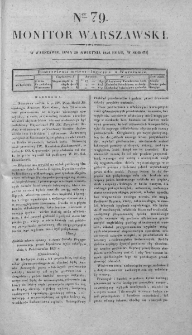 Monitor Warszawski 1828, nr 79