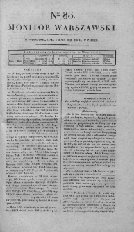 Monitor Warszawski 1828, nr 83