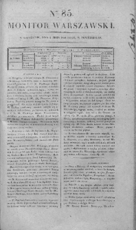 Monitor Warszawski 1828, nr 85