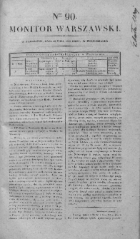 Monitor Warszawski 1828, nr 90