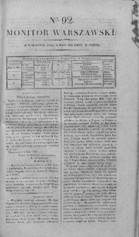 Monitor Warszawski 1828, nr 92