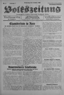 Volkszeitung 12 styczeń 1939 nr 12