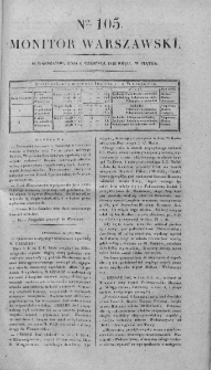 Monitor Warszawski 1828, nr 105