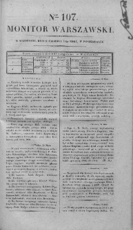Monitor Warszawski 1828, nr 107
