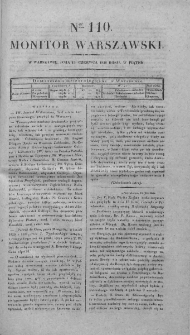 Monitor Warszawski 1828, nr 110