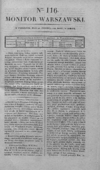 Monitor Warszawski 1828, nr 116