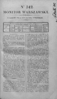 Monitor Warszawski 1828, nr 142