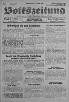 Volkszeitung 21 styczeń 1939 nr 21