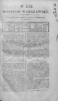 Monitor Warszawski 1828, nr 152