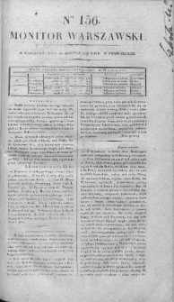 Monitor Warszawski 1828, nr 156