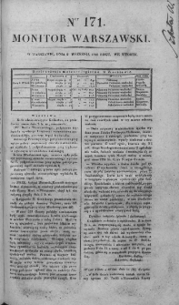 Monitor Warszawski 1828, nr 171