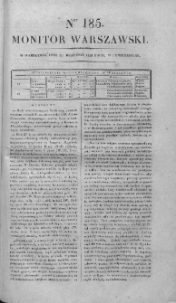 Monitor Warszawski 1828, nr 185