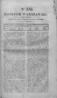 Monitor Warszawski 1828, nr 186