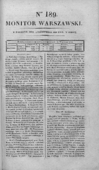 Monitor Warszawski 1828, nr 189