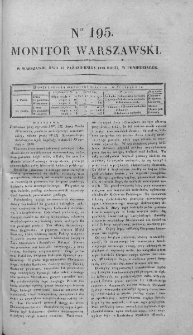 Monitor Warszawski 1828, nr 195
