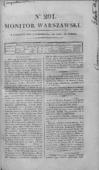 Monitor Warszawski 1828, nr 201