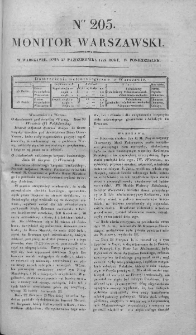Monitor Warszawski 1828, nr 205