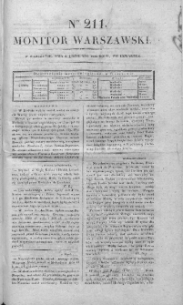 Monitor Warszawski 1828, nr 211