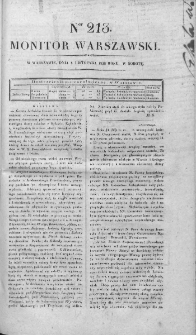 Monitor Warszawski 1828, nr 213