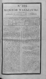 Monitor Warszawski 1828, nr 224