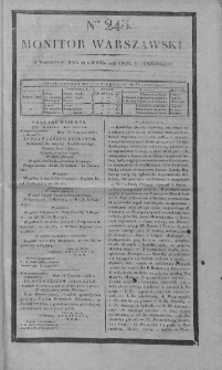 Monitor Warszawski 1828, nr 243