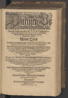 Newe KeyserChronica : Darinen Ordentlich begriffen Alle Römische Keyser, von Martiano biß auff den jtztregierenden Keyser Rvdolphvm II. Jeder durch acht vntertschiedene Capitel beschrieben, Vnd in vier Theil verfasset. Tl. 2, Deren Ander Theil Dreissig Orientische Keyser, vom Martiano, biß auff Michaelem Rangabim in sich begreifft. Mit vnterschiedlicher Anmeldung ihrer Ankunfft, Stamms vnd Namens ... Sampt einer Zugabe, Von der berühmbten Stadt Constantinopel ... / Durch Michael Sachsen ...