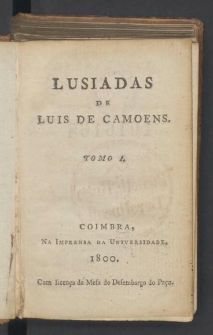 Lusiadas De Luis De Camoens. Tomo 1.