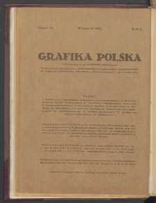 Grafika Polska : miesięcznik poświęcony sztuce graficznej. 1921. T1. Zeszyt 2