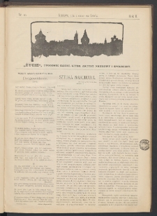 Życie : Tygodnik Ilustrowany, Literacki, Artystyczny, Naukowy i Społeczny. 1898. T2. Nr 10