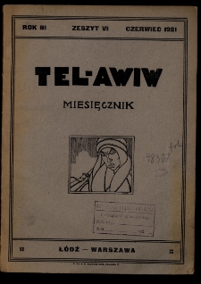 Tel-Awiw 1921 Zeszyt VI
