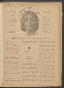 Życie : Tygodnik Ilustrowany, Literacki, Artystyczny, Naukowy i Społeczny. 1898. T2. Nr 17