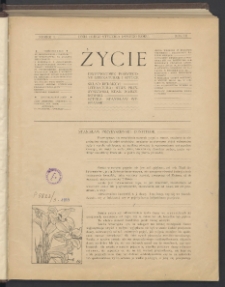 Życie : Tygodnik Ilustrowany, Literacki, Artystyczny, Naukowy i Społeczny. 1899. T3. Nr 1