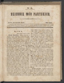 Dziennik Mód Paryskich. T.5. 1844. Nr 2