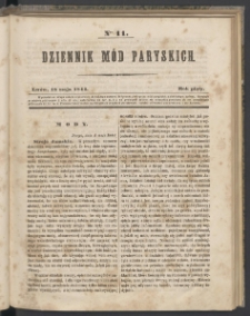 Dziennik Mód Paryskich. T.5. 1844. Nr 11