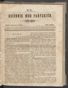 Dziennik Mód Paryskich. T.7. 1846. Nr 7