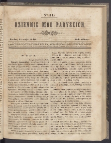 Dziennik Mód Paryskich. T.7. 1846. Nr 11