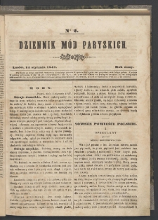 Dziennik Mód Paryskich. T.8. 1847. Nr 2