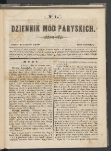 Dziennik Mód Paryskich. T.9. 1848. Nr 2