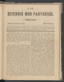 Dziennik Mód Paryskich. T.9. 1848. Nr 17