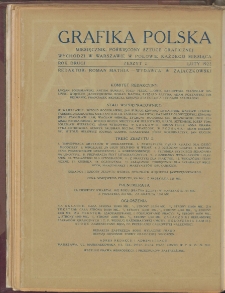 Grafika Polska : miesięcznik poświęcony sztuce graficznej. 1922. T. 2. Zeszyt 2