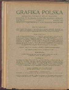 Grafika Polska : miesięcznik poświęcony sztuce graficznej. 1922. T. 2. Zeszyt 3